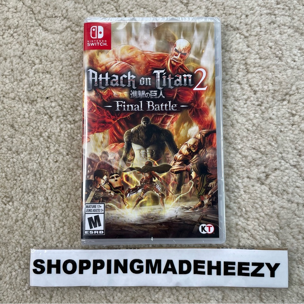 ATTACK ON TITAN 2 AOT2 FINAL BATTLE Nintendo Switch NEW CIB SEALED RARE